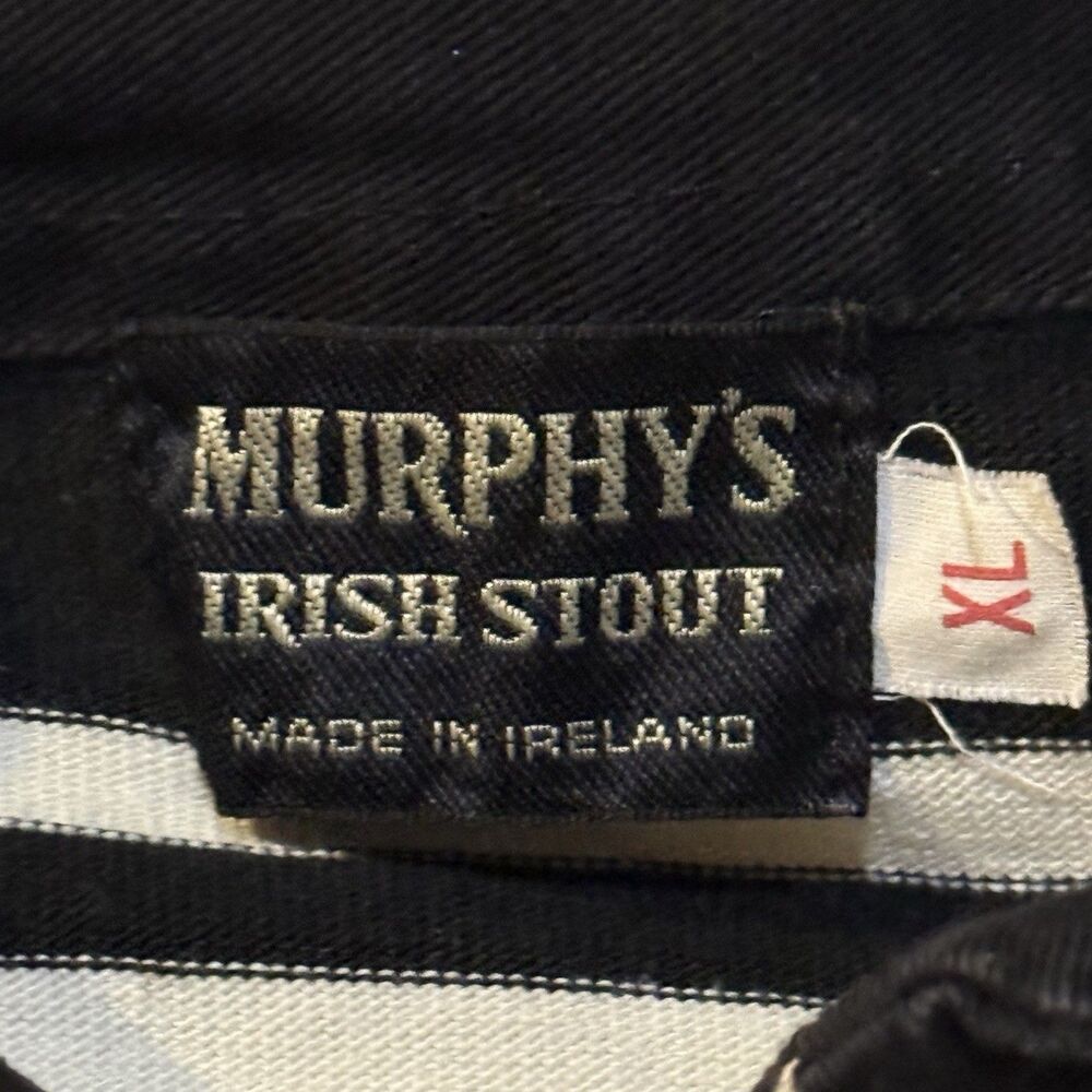 Vintage 90s Murphy’s Irish Stout Rugby Long Sleeve Shirt XL Ireland Embroidered - Picture 5 of 5